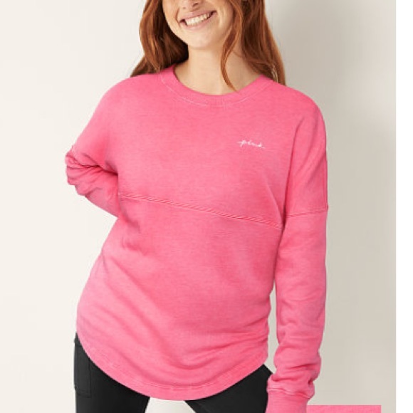 Vs pink varsity crew woven lightweight jogger lg - Picture 14 of 14